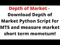 Depth of Market Python Script for MT5