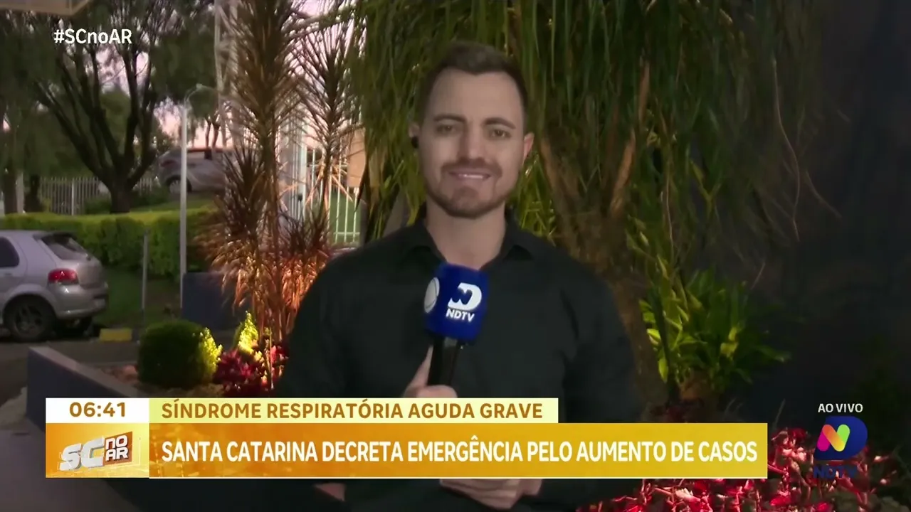 SC declara situação de emergência devido ao aumento de casos de síndrome respiratória aguda grave