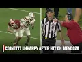 Curt Cignetti LIVID after Miami s Jakobe Thomas hit on Fernando Mendoza ESPN College Football