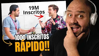ESQUECE, VOCÊ NÃO VAI TER 1000 INSCRITOS! ELE ENTREVISTOU OS MAIORES YOUTUBERS DO MUNDO E...