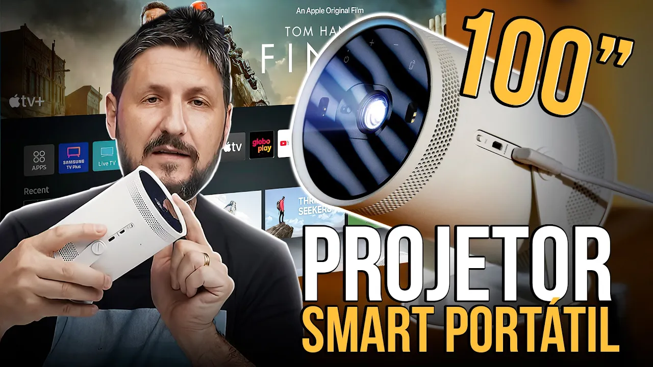 The Freestyle! A tela de 100" FHD da Samsung que acompanha você em qualquer lugar