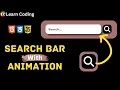 How to Create Search Bar Using HTML CSS Javascript Mini-Project 3 Learn Coding