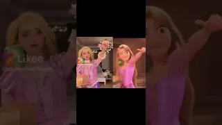 فتاه كورية تقلد ربانزل ربانزل في الحقيقة الكورية 