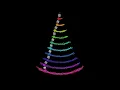 Decuple Spring-Pendulum Low Start Angle High Spring Constant Physics Simulations