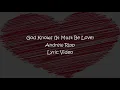 Andrew Ripp - God Knows (Must Be Love) (Lyric Video)