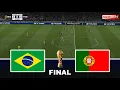 Download Lagu BRAZIL vs PORTUGAL - FIFA WORLD CUP 2026 FINAL USA | Ft. Vinicius Ronaldo | Pes 21 Gameplay