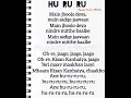 Download Lagu Hu Ru Ru song lyrics||Rapperiya Baalam #song #shortsfeed #songlyrics #hururu #chotukhan #lyrics