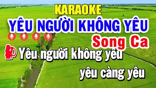 Karaoke Yêu Người Không Yêu Song Ca Nhạc Sống | Trọng Hiếu Beat