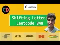 Shifting Letters Leetcode 848 Live coding session