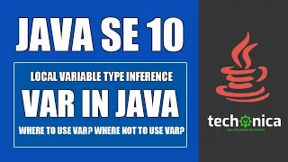 Java 10 Features Var in Java Introduction - Var Usage