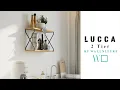 Wallniture Lucca 2 Tier Wallshelf
