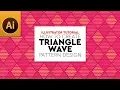 Pattern Design Texture Background Triangle Wave Pattern Illustrator Tutorial