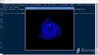 Triangle Spiral Made In Python Super Easy Code