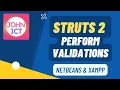 Using Struts 2 Perform Validations