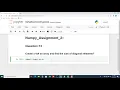 Create a 4x4 an array and find the sum of diagonal elements