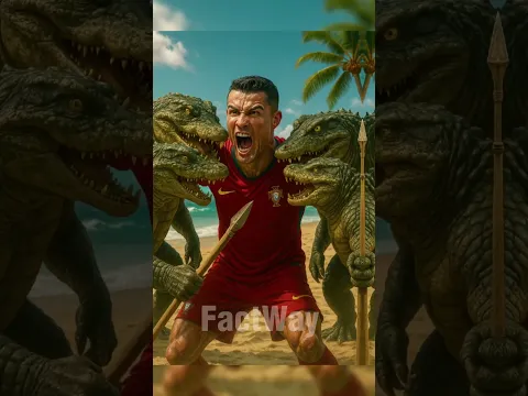 Ronaldo Was Attacked By Crocodiles 🐊 #shorts #ronaldo #brainrot #cr7 #shortvideo #funny
