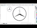 A simple way to draw Mercedes Logo using CorelDraw