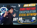 Day 9 Constructors Encapsulation Static Keyword JAVA with Ai