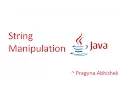 String Manipulation in Java