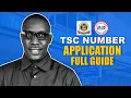 HOW TO SUCCESSFULLY APPLY FOR A TSC NUMBER ONLINE