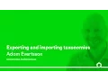 Drupal Exporting and importing taxonomies