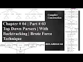 Brute Force Technique Top Down Parsing Compilers