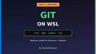 Git on WSL for Beginners Windows Ubuntu init add commit
