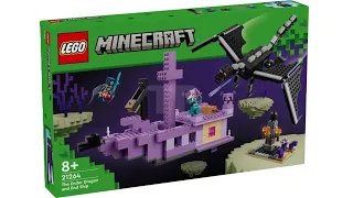 LEGO Minecraft 21264 The Ender Dragon and End Ship LEGO Speed Build Review