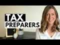 What does a tax preparer do Types Salary
