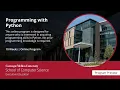 Online Course Programming with Python at Carnegie Mellon University