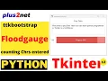 Ttkbootstrap Floodgauge widgets to show number of chars entered by user with colour zone bands