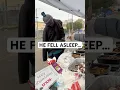 Lagu He Fell Asleep Waiting for Food… ❤️ #homeless #gingerbreadcookies #kindnessmatters