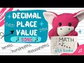 Decimal Place Value Song to the Tenths Hundredths and Thousandths Place by Math Notes with Rocko