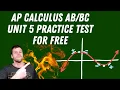 AP Calculus Unit 5 Practice Test