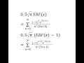 Gaussian Integral using ERFC ERF Taylor Maclaurin SERIESSUM and LINEST Polynomial Regression