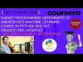 Submit programming assignment of Andrew Ng s machine learning course in python and get graded