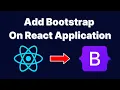 Add Bootstrap in React Application