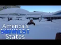 The 10 SNOWIEST STATES in AMERICA