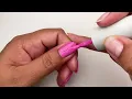 Bright Pink Nail Polish Application