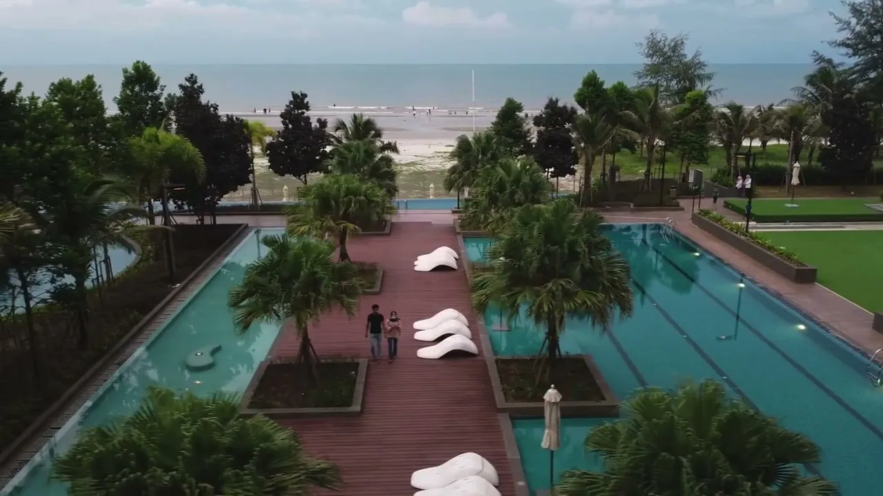 Pemandangan laut dari Timurbay Seafront Residence, Kuantan