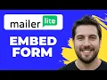 How To Embed A Form On A Website With MailerLite Full Guide