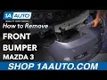 How to Remove Bumper 03-09 Mazda 3