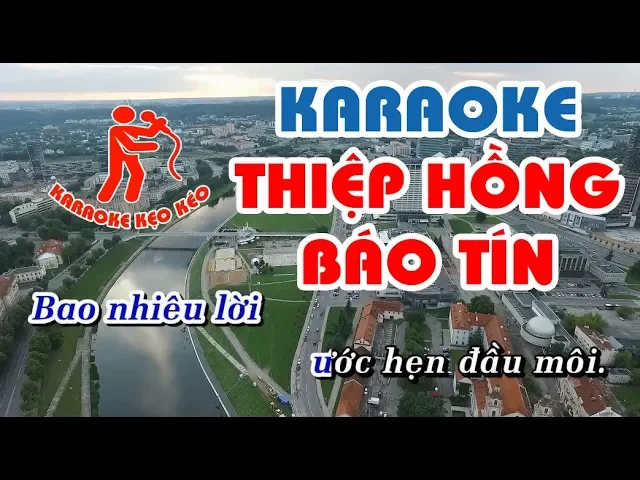 Karaoke Thiệp Hồng Báo Tin - beat chuẩn, karaoke nhạc sống