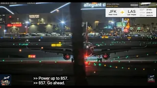 Engines A Glow For Delta Airbus A321 Neo N520DE Arrival Into LAS Vegas from JFK