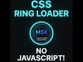 CSS Ring Pulse Loader Animation Only HTML CSS No JavaScript