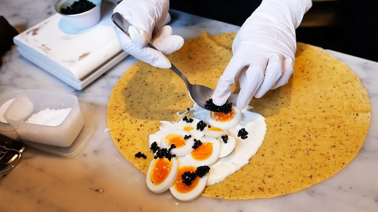 Japanese Street Food - The MOST LUXURIOUS CREPES in Japan! Caviar Truffles Parla Tokyo