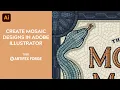 How to Create Mosaic Art in Adobe Illustrator with Brushes Textures Mosaic Effect Tutorial