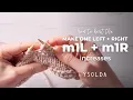 Make 1 increase M1L and M1R English and Continental Knitting