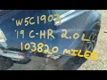 W5C1903 19 C-HR running engine Martinsimportsalvage com 919-365-6667