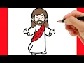 How to draw Jesus Christ Jesus drawing Easy drawings step by step Pencil drawing pictures